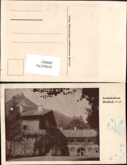 399987,Rindbach b. Ebensee Landschulheim
