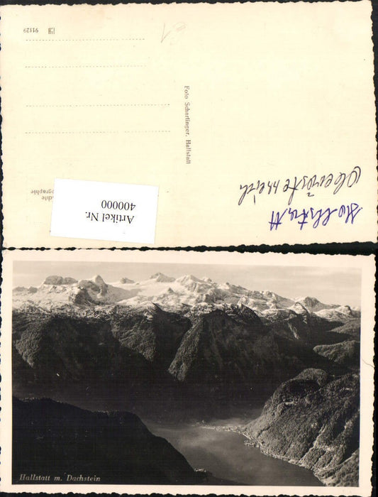 400000,Blick auf Hallstatt Totale m. Dachstein Bergkulisse