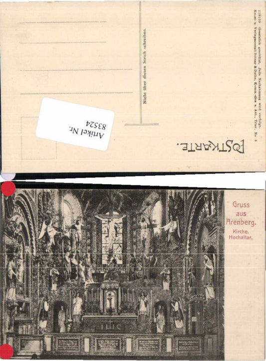 83524,Gruss aus Arenberg Kirche Altar Koblenz