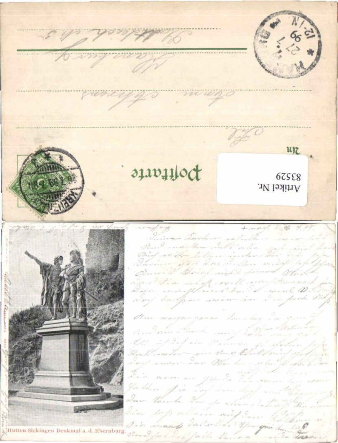 83529,Hutten Sickingen Denkmal Ebernburg Bad Münster Stein