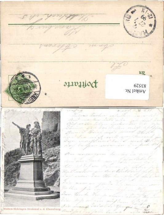 83529,Hutten Sickingen Denkmal Ebernburg Bad Münster Stein