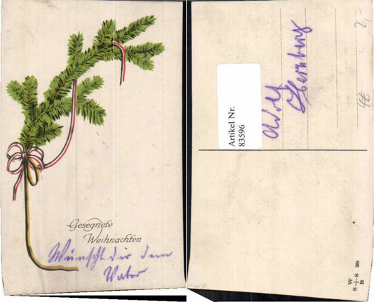 83596, Christmas Patriotic Fir Branch