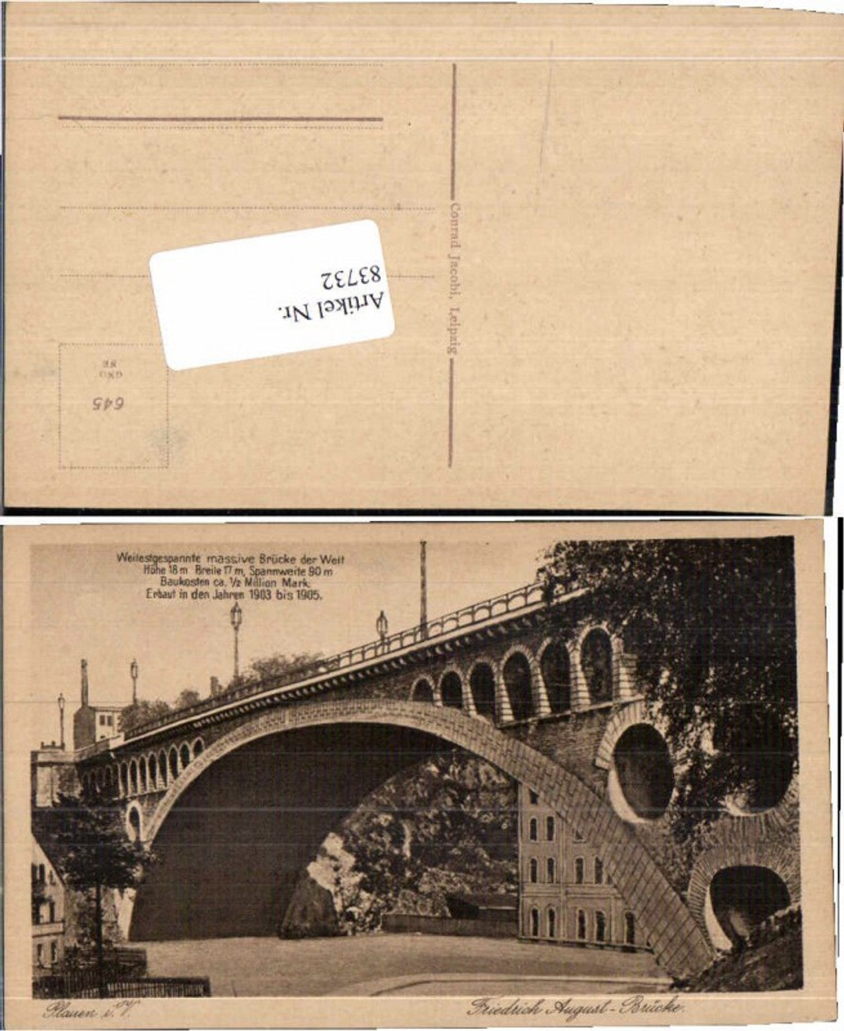 83732,Plauen im Vogtland Friedrich August Brücke