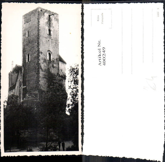 400249,Foto Ak Burg Turm Ruine