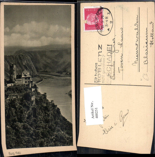 400251,Burg Katz Panorama Hangburg in St. Goarshausen