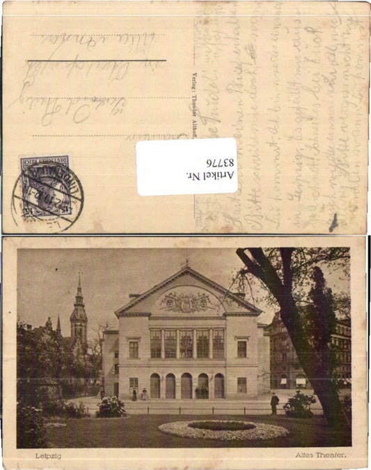 83776,Leipzig Altes Theater m. Park