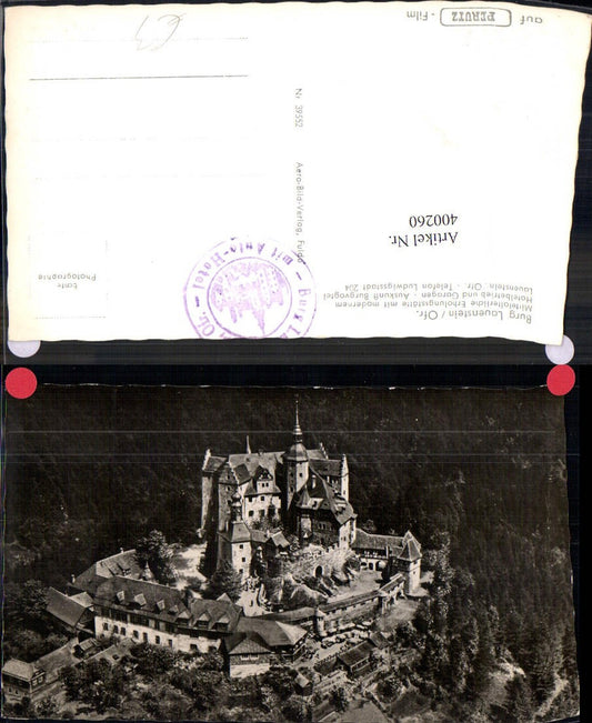 400260,Foto Ak Burg Lauenstein Oberfranken