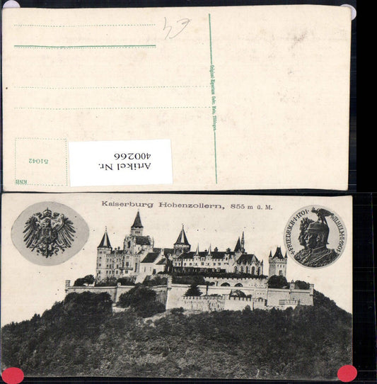 400266,Schloss Kaiserburg Burg Hohenzollern Wappen