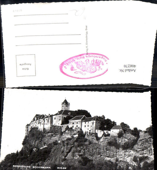 400270,Foto Ak Burg Riegersburg