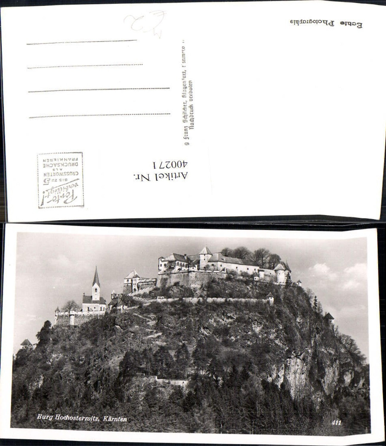 400271,Foto Ak Burg Hochosterwitz