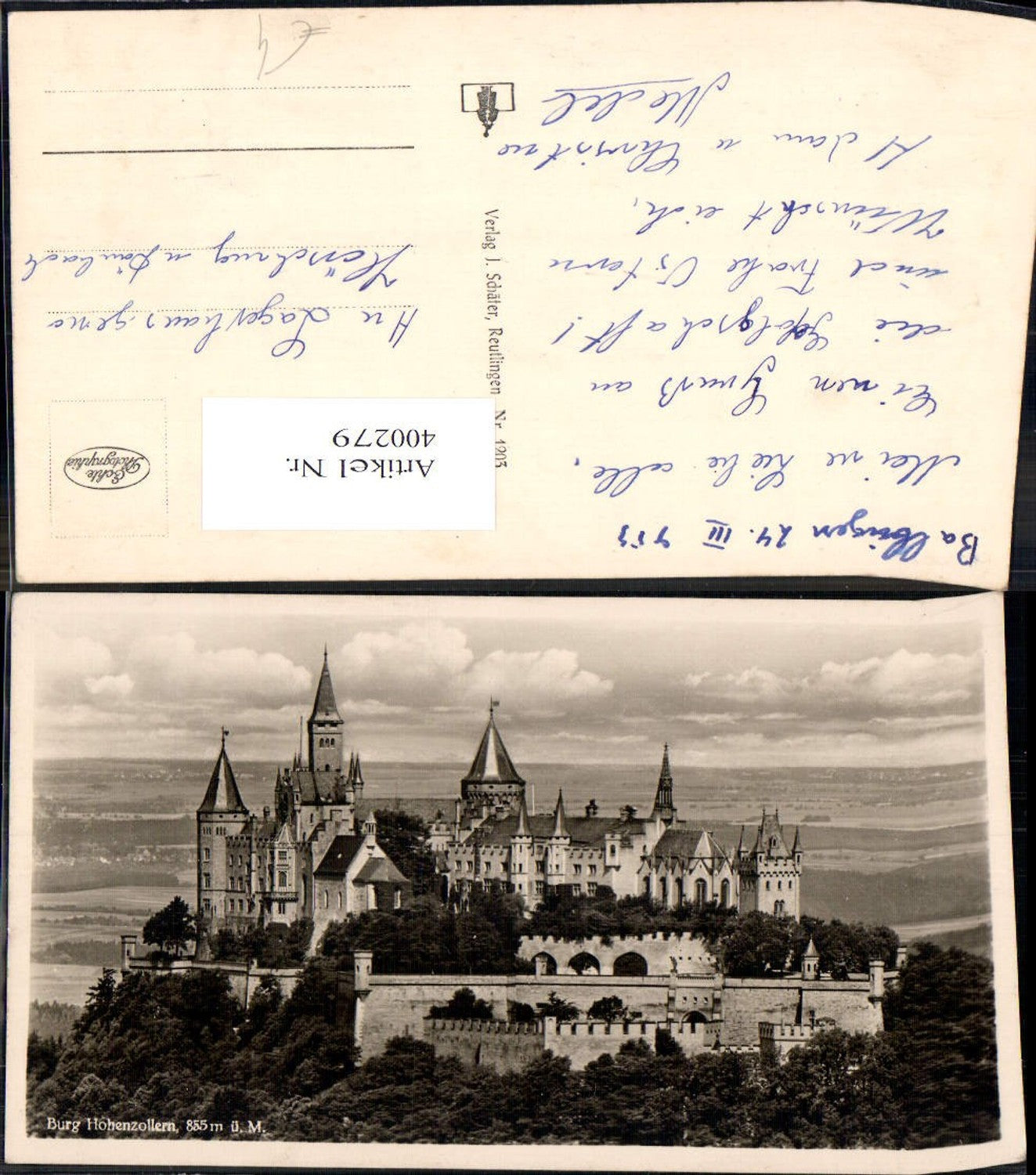 400279,Foto Ak Burg Hohenzollern