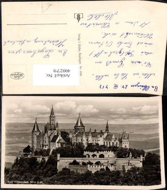 400279,Foto Ak Burg Hohenzollern