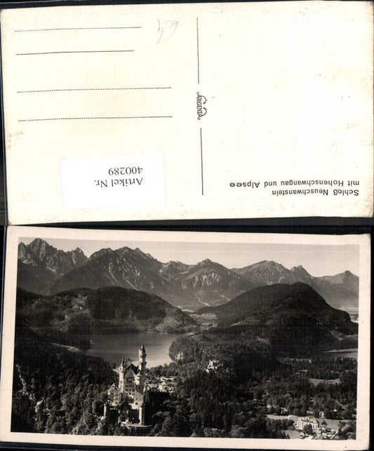 400289,Schloss Neuschwanstein m. Hohenschwangau u. Alpsee