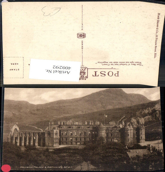 400292,Schloss Holyrood Palace & Arthurs Seat