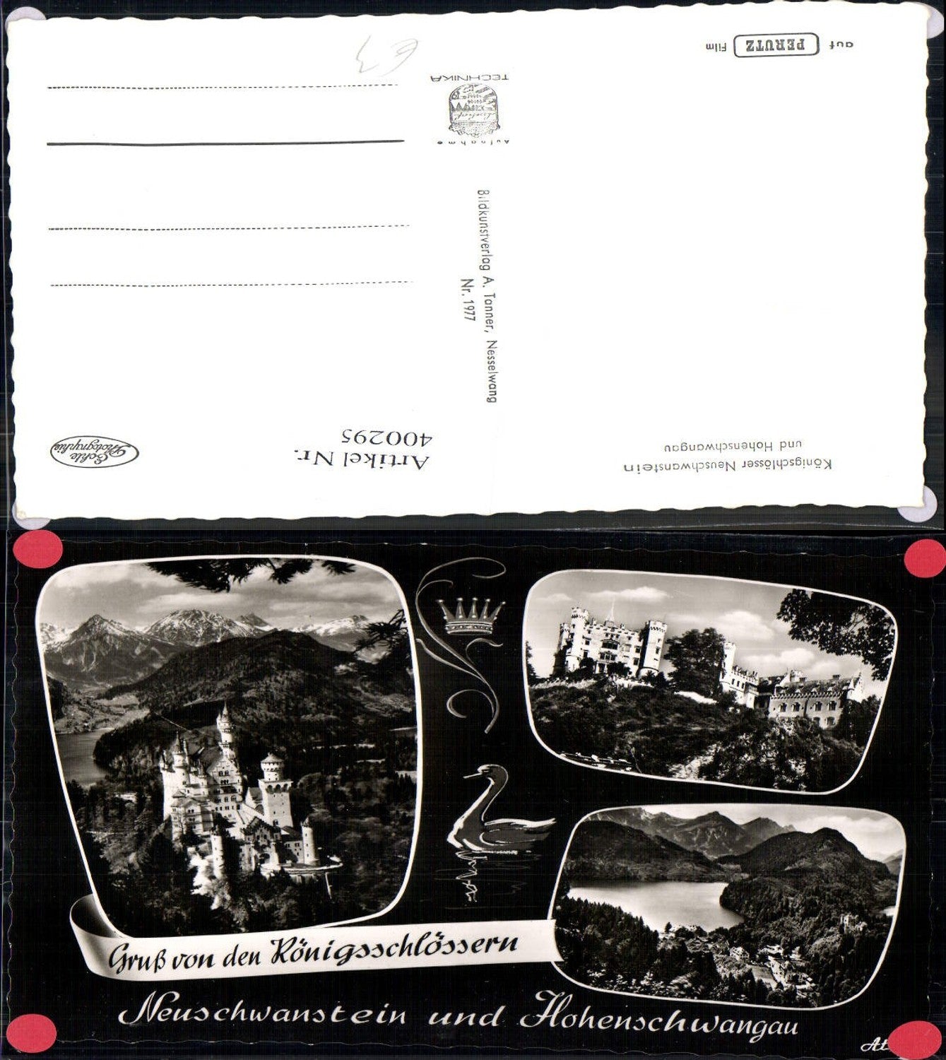 400295,Foto Ak Mehrbild Schloss Königsschloss Neuschwanstein u. Hohenschwangau