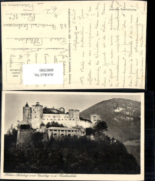 400300,Burg Festung Hohensalzburg Gaisberg v. d. Richterhöhe