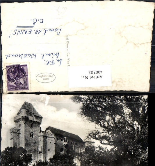 400305,Foto Ak Burg Feste Liechtenstein Maria Enzersdorf