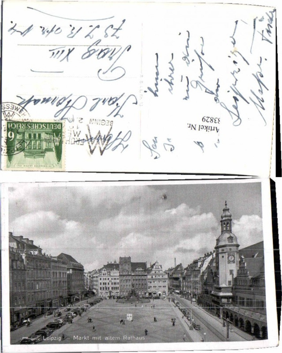 83829,Leipzig Markt Altem Rathaus