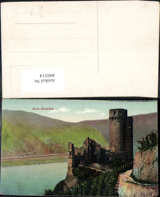 400314,Burg Ruine Ehrenfels Rüdesheim a. Rhein