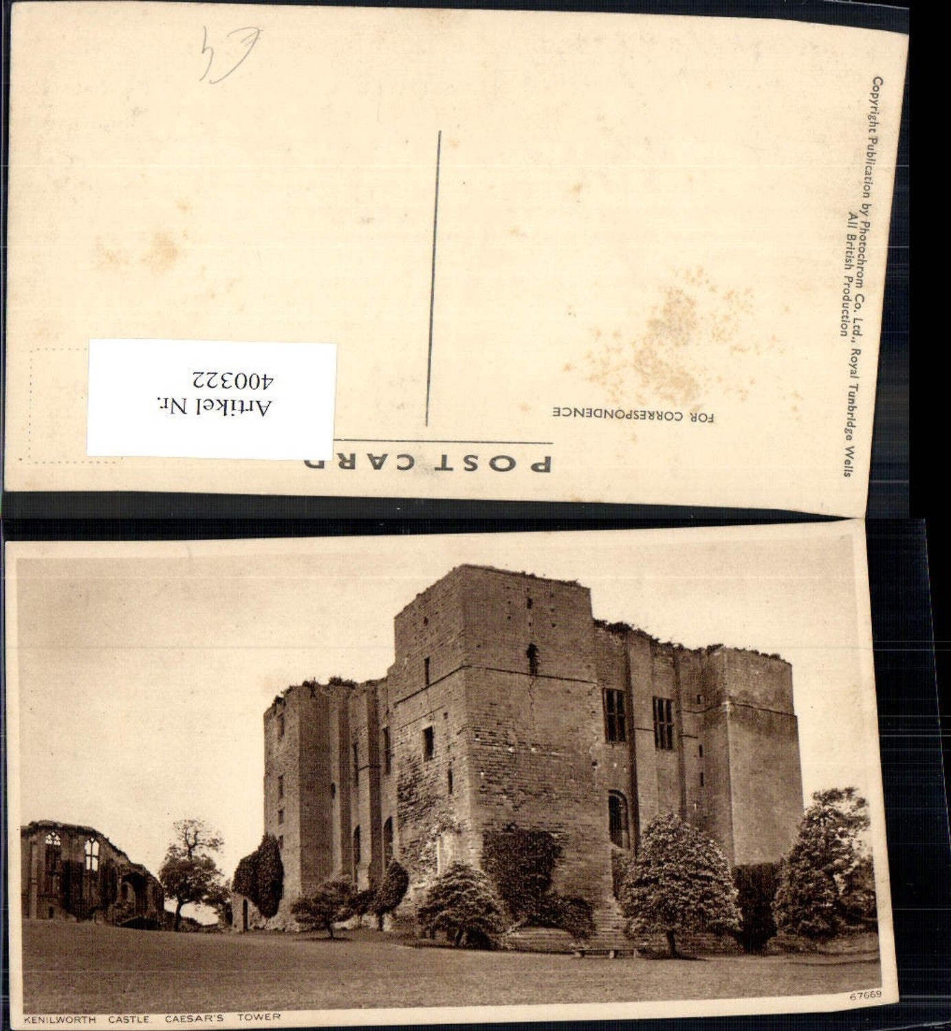 400322,Schloss Kenilworth Castle Caesars Tower