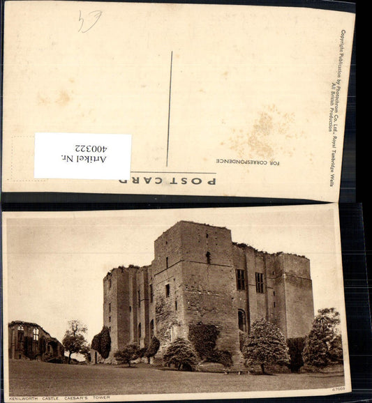 400322,Schloss Kenilworth Castle Caesars Tower