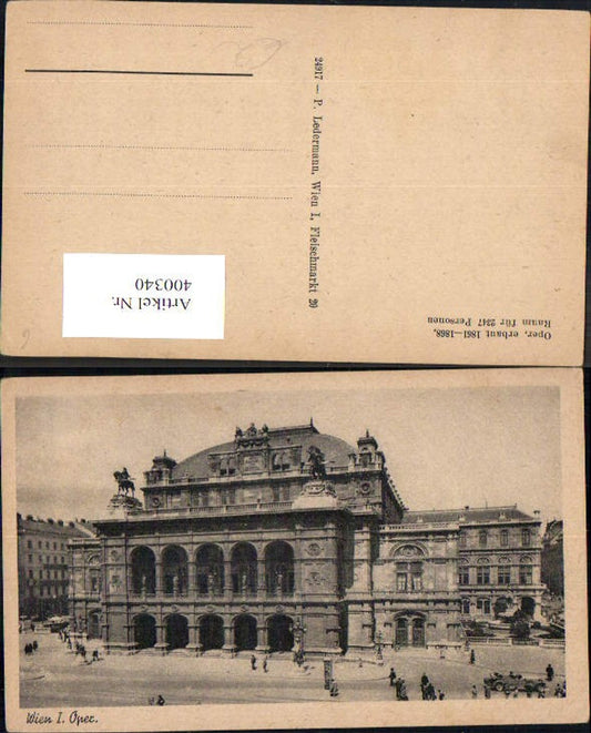 400340,Wien Staatsoper Oper