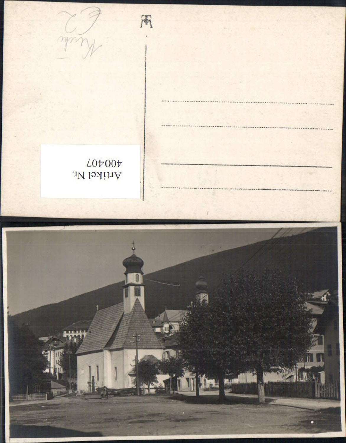 400407,Foto Ak Dorfkirche Kirche Kirchen