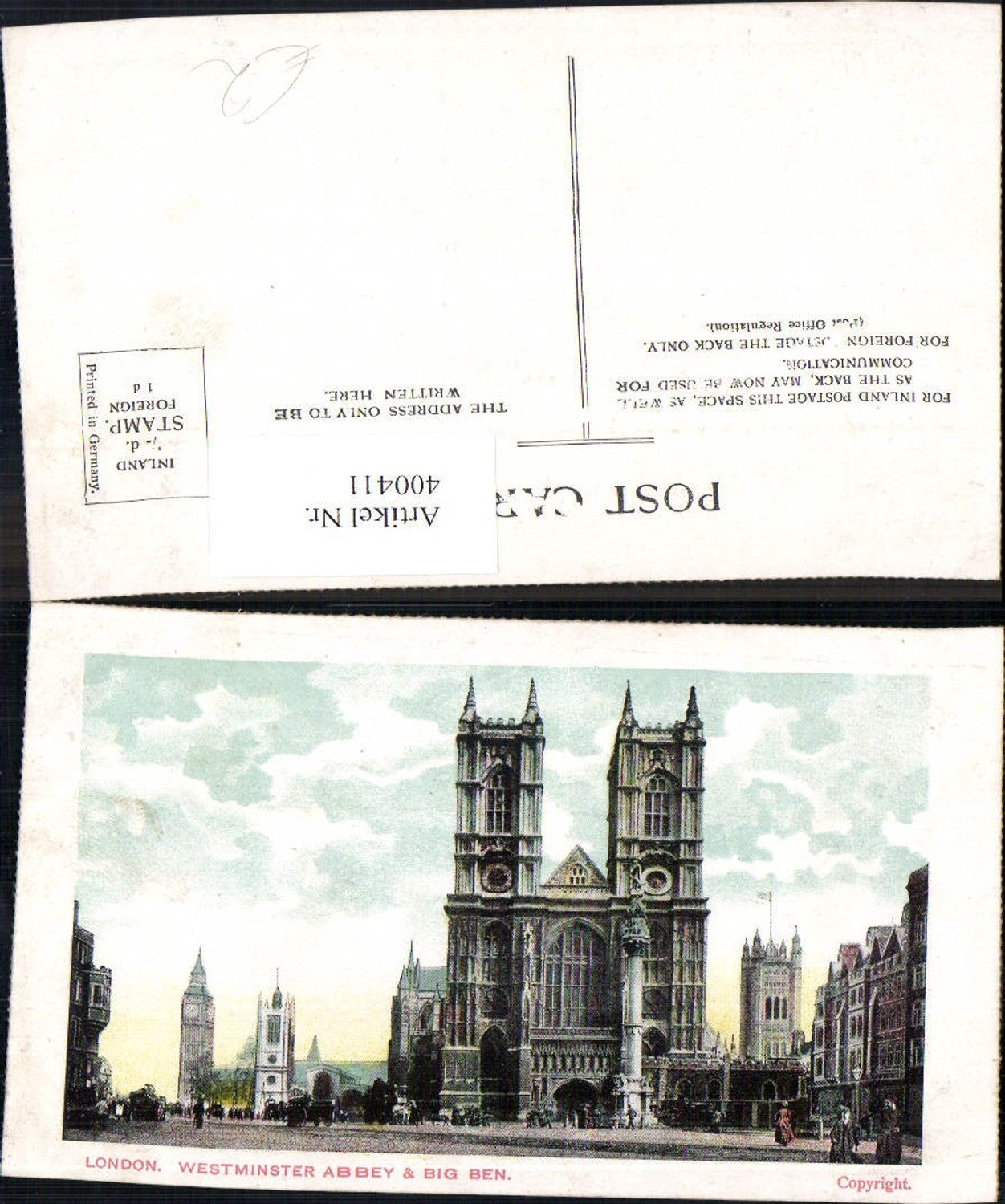 400411,Kirche London Westminster Abbey and Big Ben Turm Uhrturm