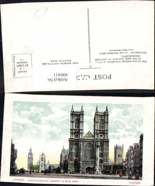 400411,Kirche London Westminster Abbey and Big Ben Turm Uhrturm
