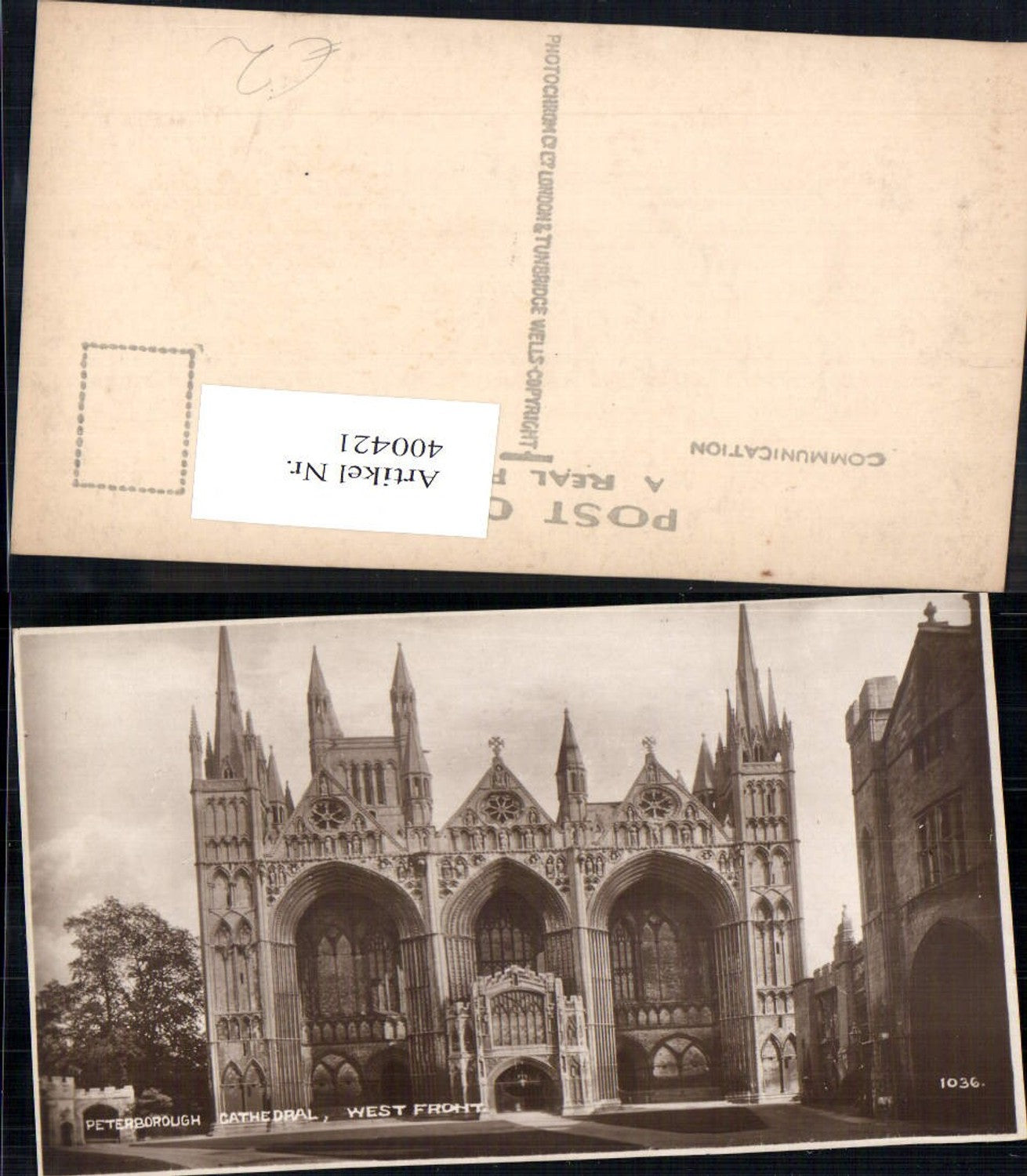 400421,Kirche Petersborough Cathedral West Front