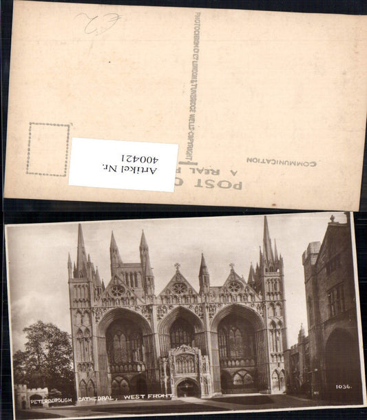 400421,Kirche Petersborough Cathedral West Front