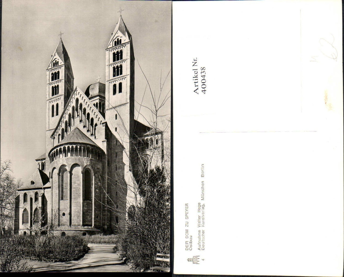 400438,Foto Ak Kirche Der Dom zu Speyer Ostbau