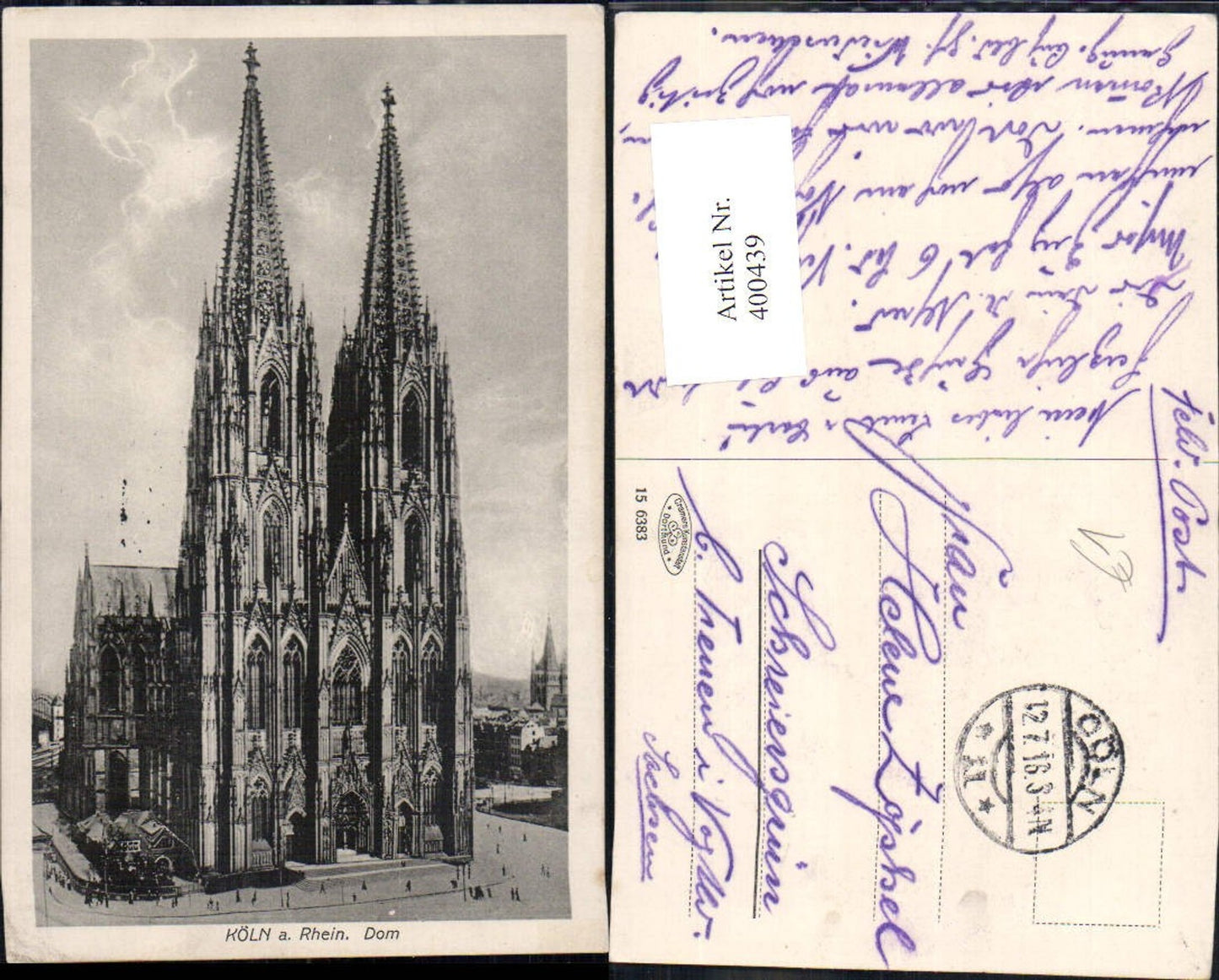 400439,Kirche Köln a. Rhein Dom