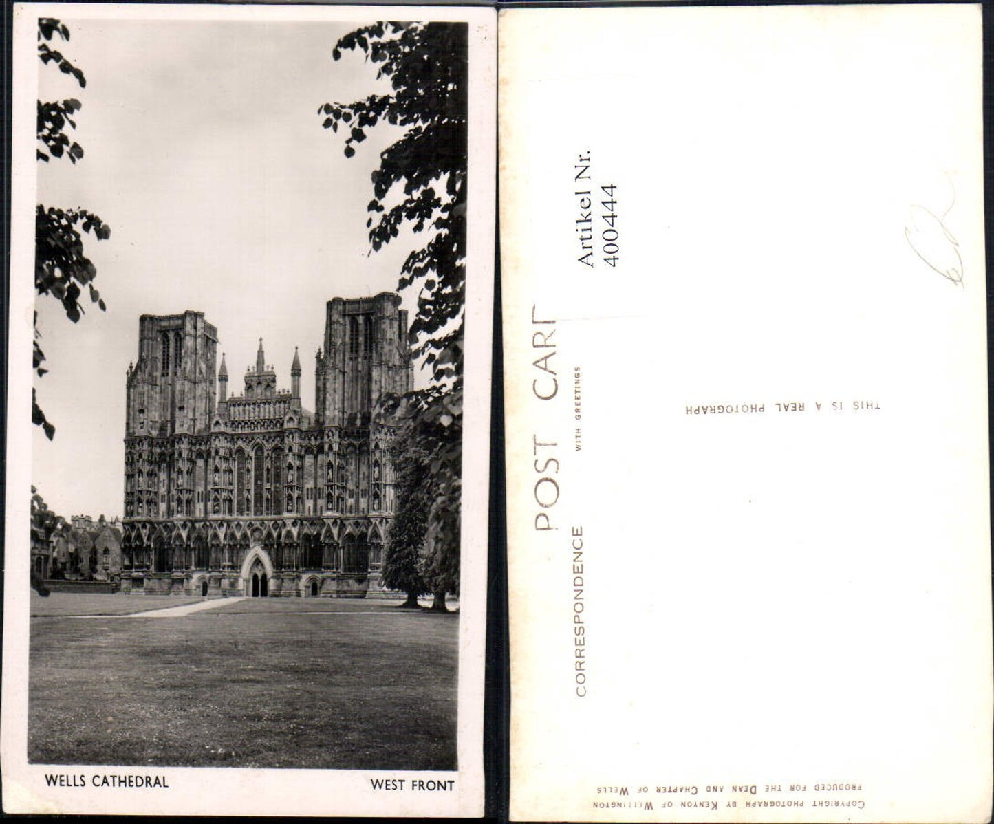 400444,Kirche Wells Cathedral West Front