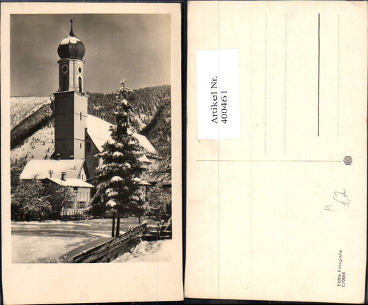 400461,Foto Ak Kirche Dorfkirche Winteransicht
