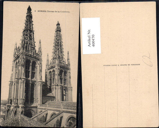 400470,Kirche Burgos Torres de la Catedral Kathedrale