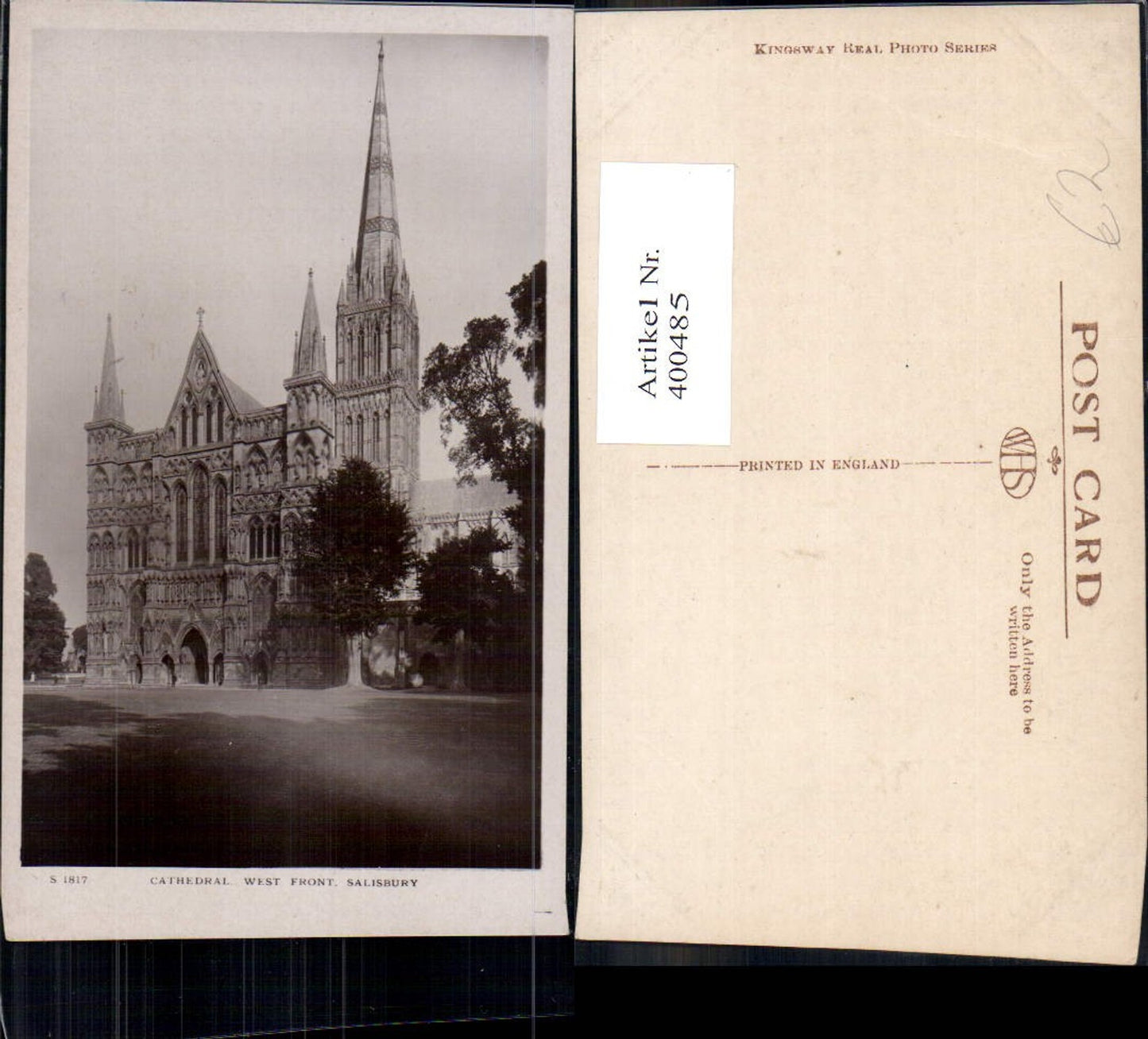 400485,Kirche Salisbury Cathedral West Front