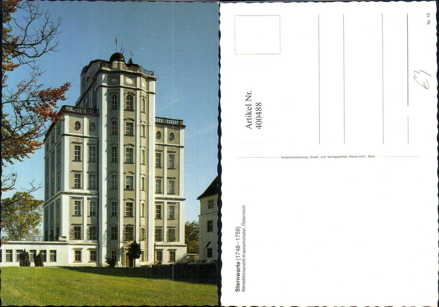 400488,Kirche Sternwarte Benediktinerstift Kremsmünster