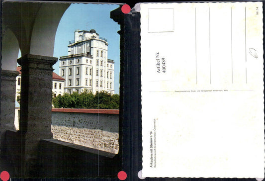 400489,Kirche Arkaden m. Sternwarte Benediktinerstift Kremsmünster