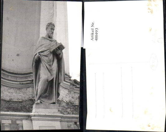 400493,Foto Ak Kirche Statue