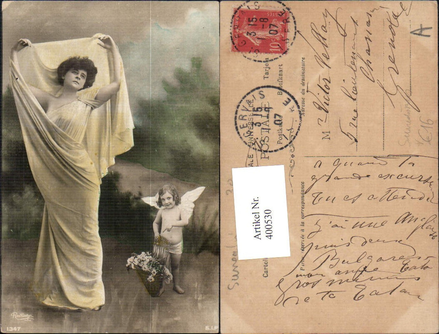 400530,Fotokunst Frau Kleid Mode Engel Blütenkorb Surrealismus pub Reutlinger 1347