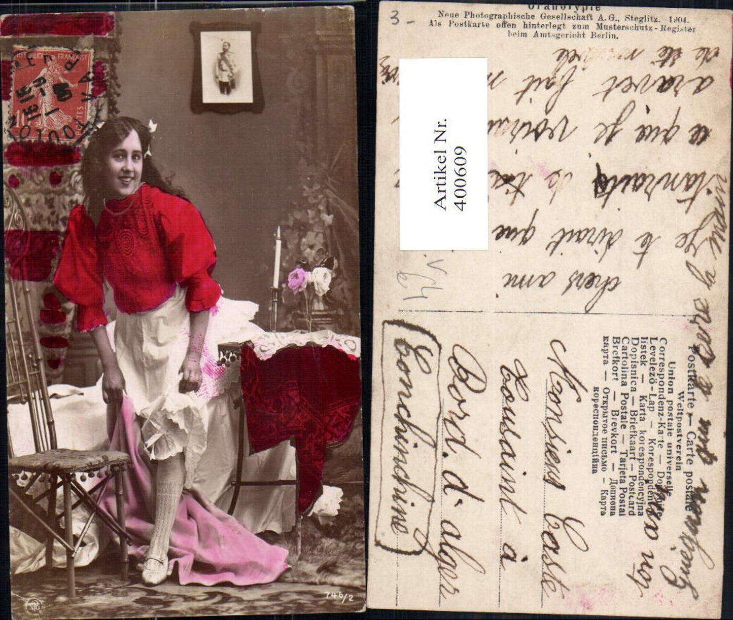 400609,Fotokunst Frau Kleid Mode pub NPG 746/2