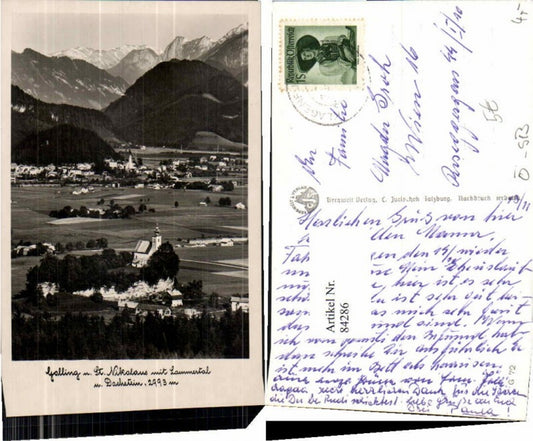 84286,Golling m. St Nikolaus Ortstotale Lammertal