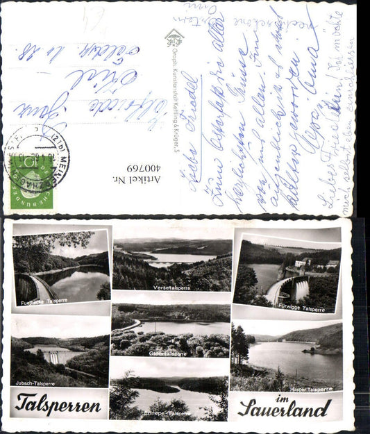 400769,Foto Mehrbild Ak Talsperren i. Sauerland Jubach-Talsperre Hasper Talsperre