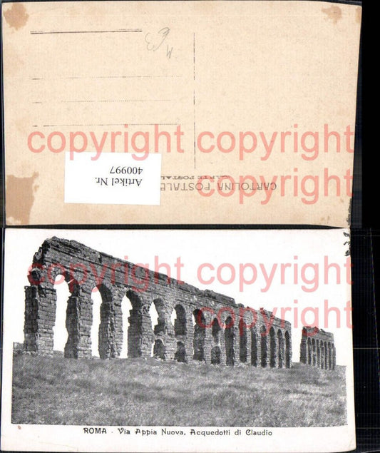 400997,Roma Rom Via Appia Nuova Acquedotti di Claudio Archäologie Ausgrabung
