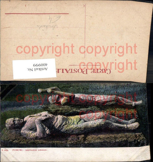 400999,Pompei Impronte umane Archäologie Ausgrabung