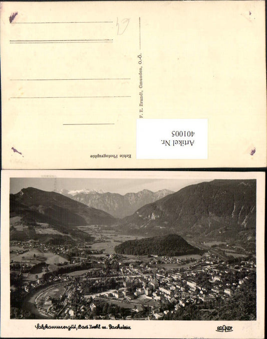 401005,Bad Ischl Totale m. Dachstein Bergkulisse pub Brandt