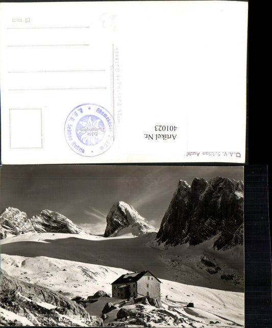 401023,Adamekhütte Berghütte b. Gosau Bergkulisse