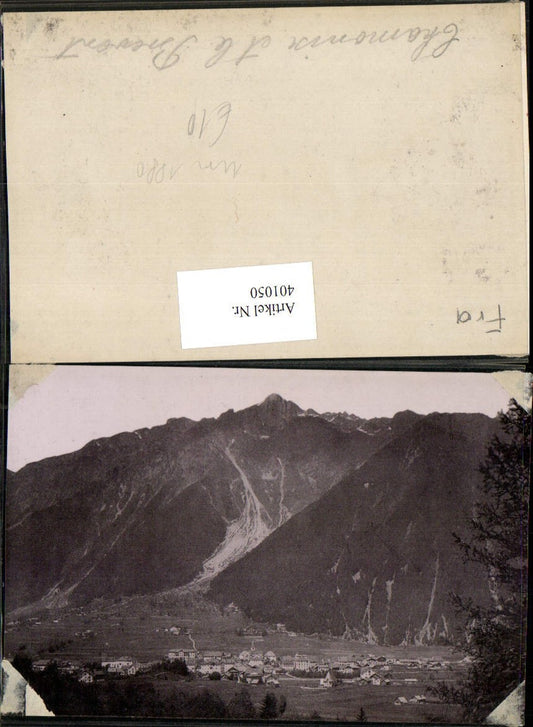 401050,Fotoabzug um 1885 Rhone-Alpes Haute-Savoie Chamonix et le Brevent Totale Bergkulisse