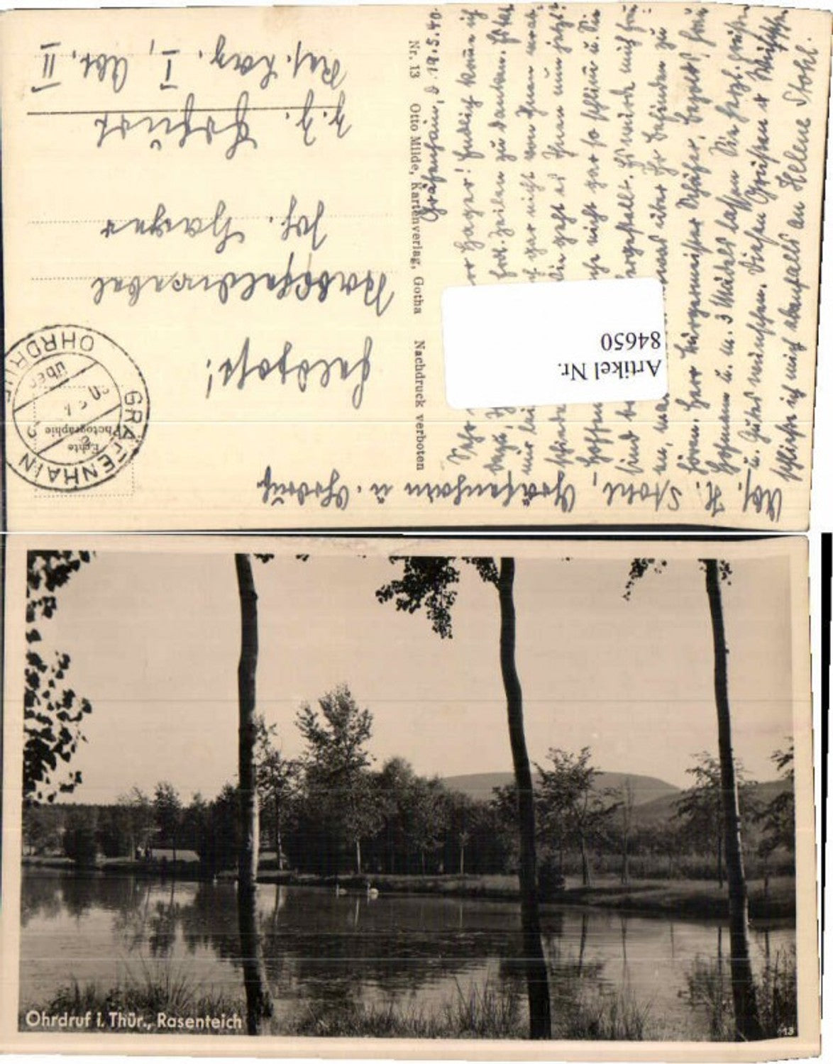 84650,Ohrdruf in Thüringen Rasenteich